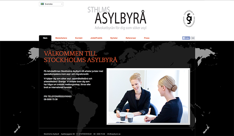 Stockholms Aylbyrå Splash Page