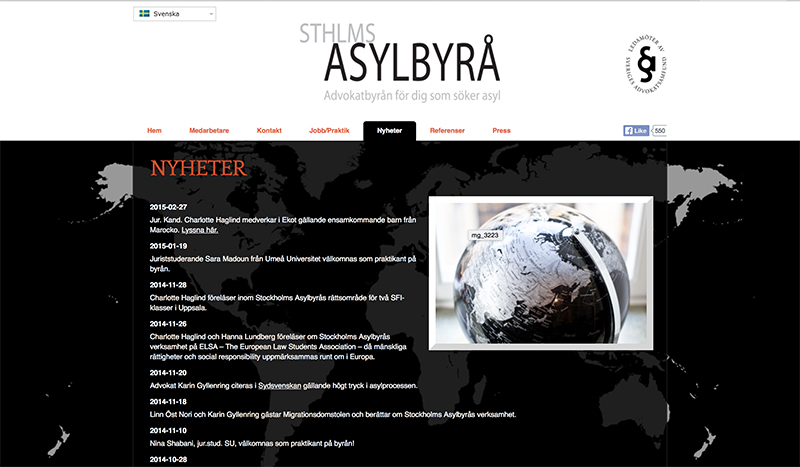 Stockholms Aylbyrå News Page